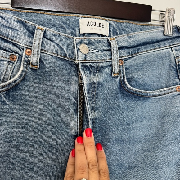 Agolde Kye Mid Rise Straight Crop Jeans - Picture 14 of 14